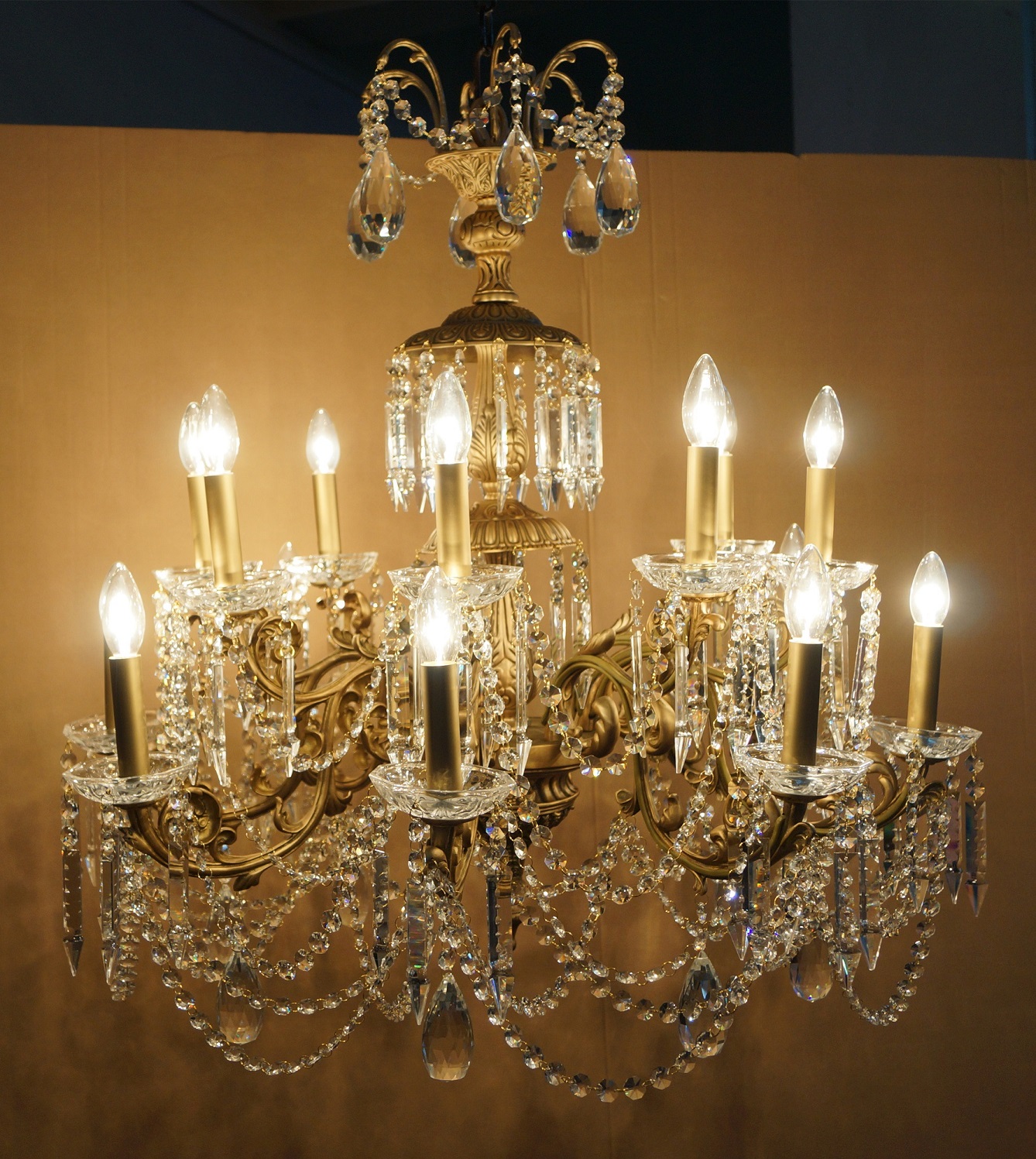 Hotel lobby crystal pendant chandelier(MD0743-16)