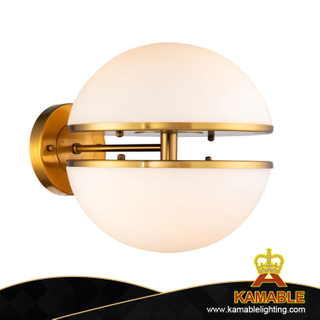 Classical Simple White Glass Ball Room Series Wall Light(KG1108W-4)