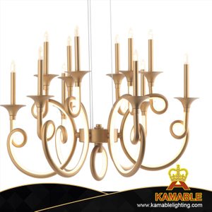 Decorative Modern Iron Silica Gel Brass Pendant Lighting (KAH0018/S/G) 