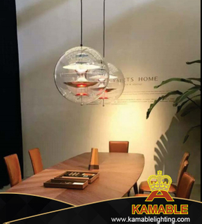 Home Warm Acryl Clear Brushed Gold Indoor Living Room Pendant Lamp (KA661S)