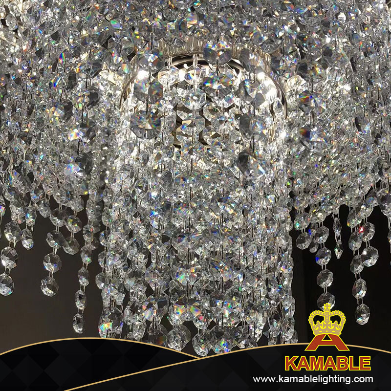Luxurious Impressive Gorgeous Lobby Asfour Crystal Ring Chandelier in Villa (KAZ-02C)