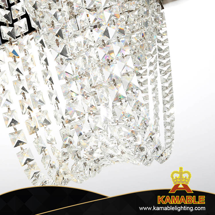 Square Shape Shining Glass Crystal Hotel Lobby Chandelier(KA507-C)