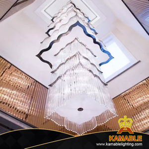 Elegant Luxury Villa Long Crystal Pendant Lamp (KA106P)