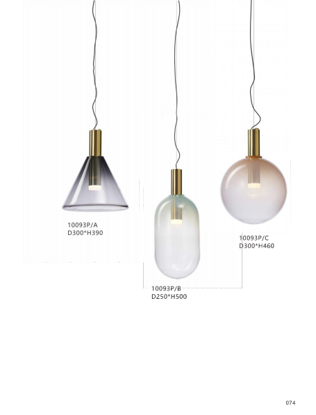 Modern Design Room Glass Pendant Lamp(KA10093P/A)
