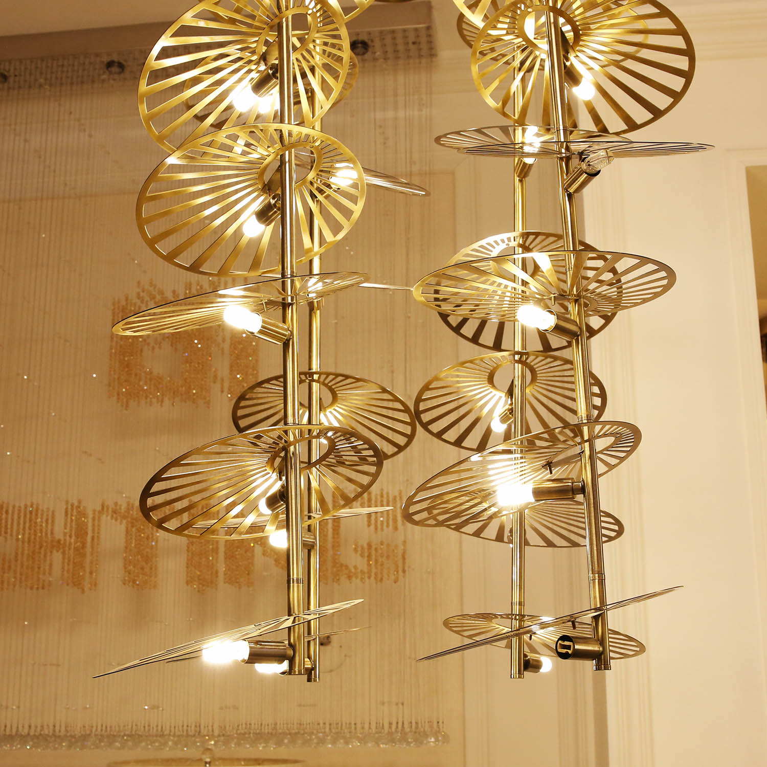 Modern Traditional Design Indoor Antique Brass Chandelier(KA519-C)
