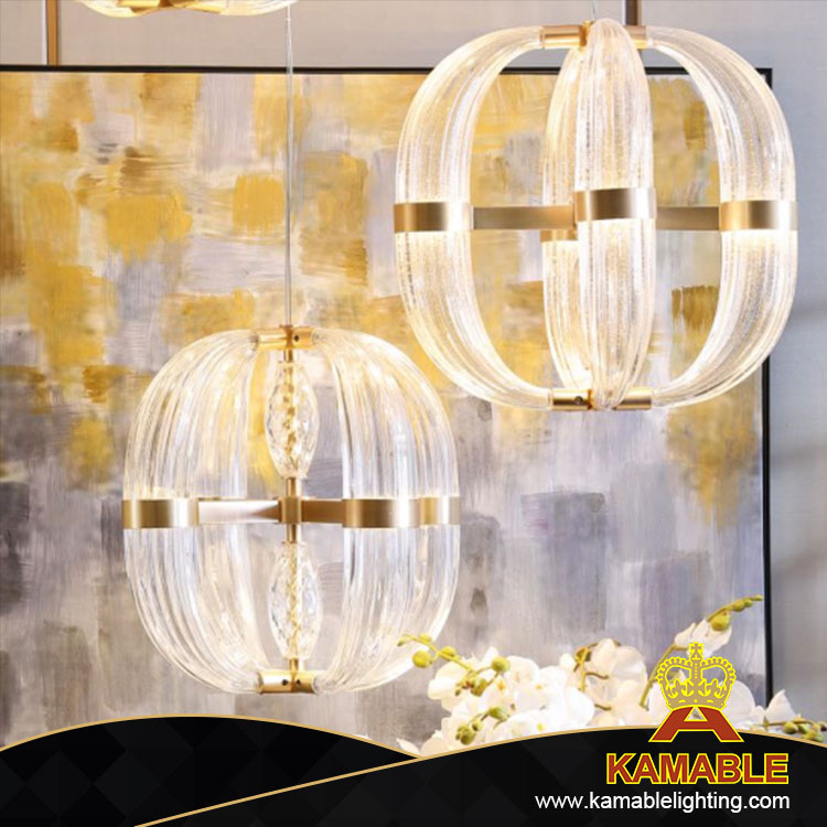 Circle Glass Living Room Designer Style Pendant Light (MD10809-1-430)