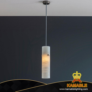 Round Line Alabaster Simple Design Home Indoor Pendant Light (KIS-85P)