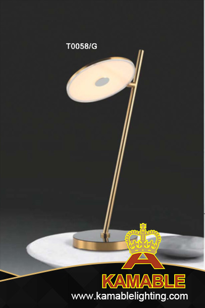 Decorative Modern Indoor Room Gold Acrylic Floor Light (KAF0058/G)