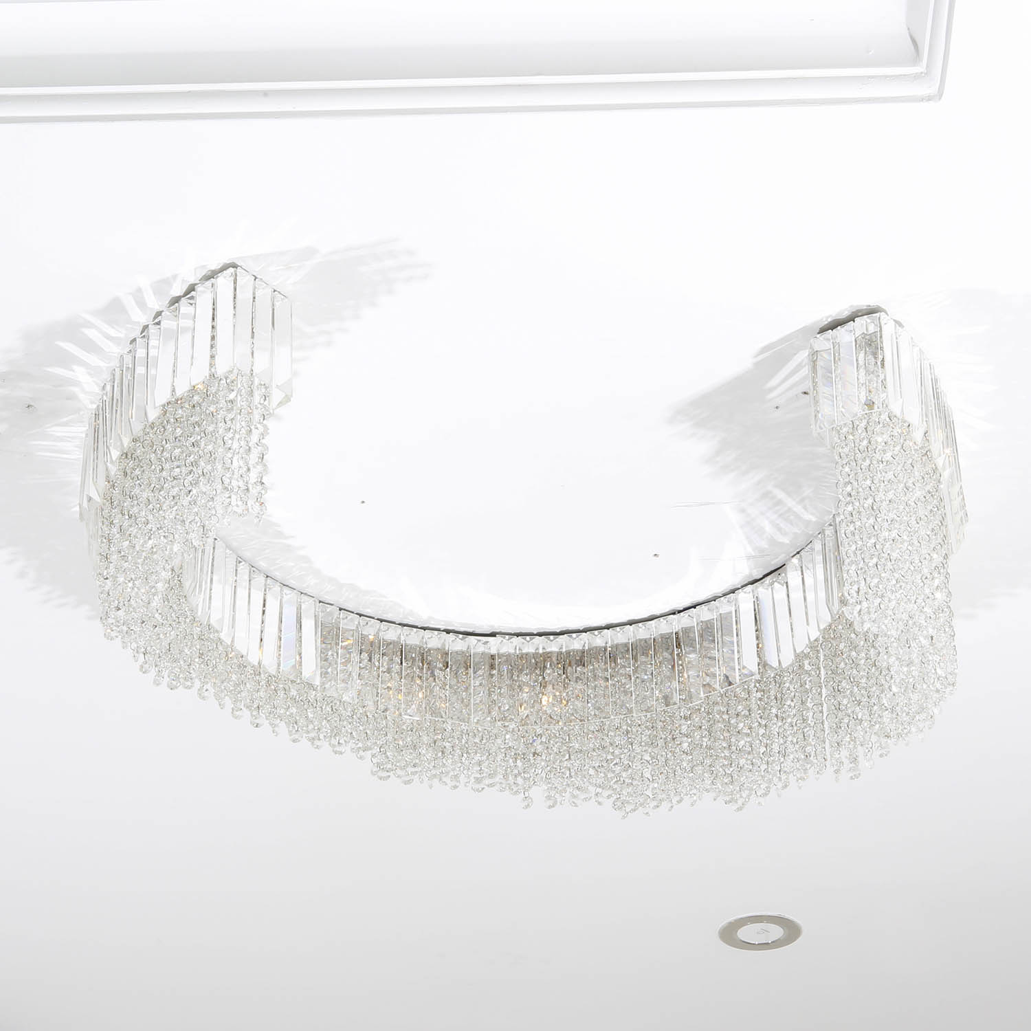 Half Round Indoor Special Design Crystal Pendant Light (KA512-C)