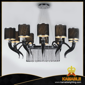 Murano Style Black Lamp Shade Chandelier(40052-10)