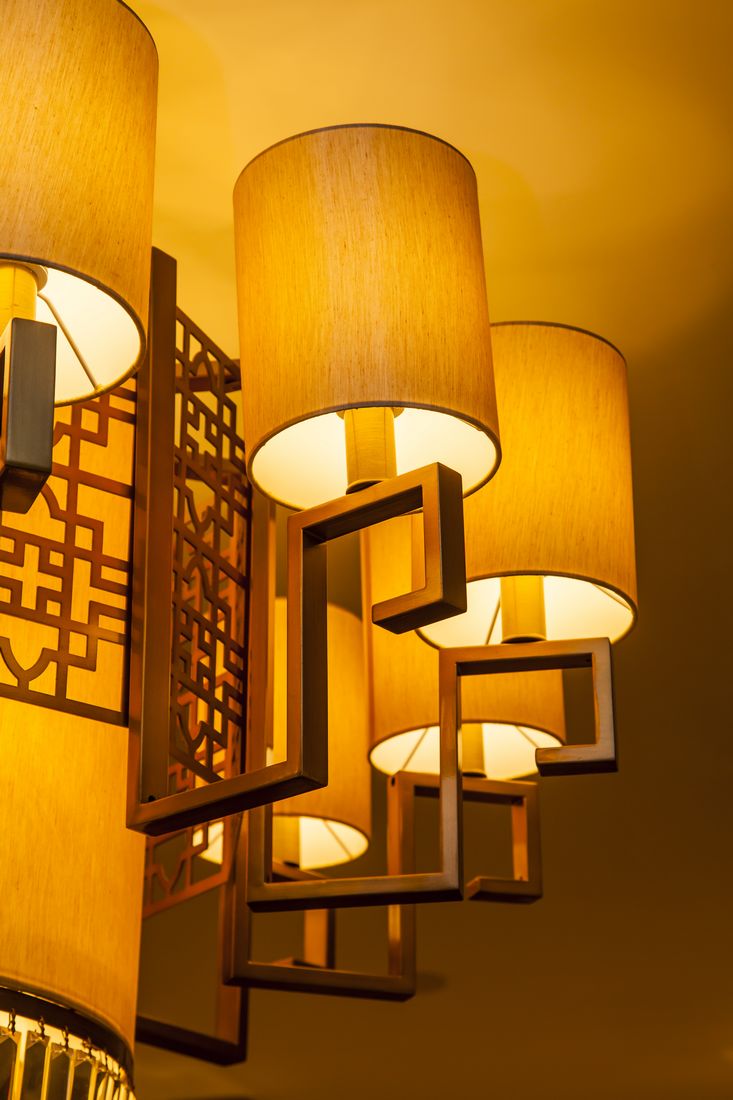 Chinese Traditional Style Hotel Restaurant Fabric Chandelier(KA234)