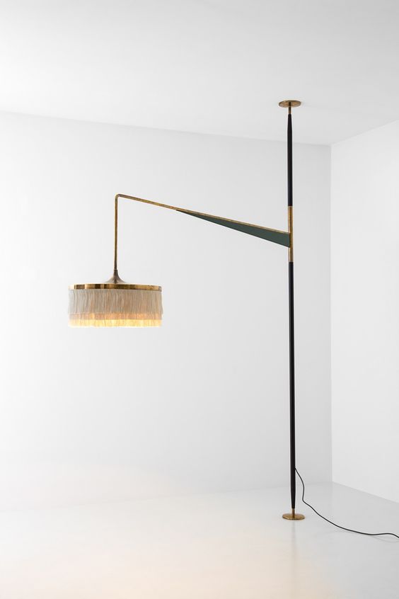 New Silk Fringe Metal Ceiling Floor Lamp (KAFLX02)
