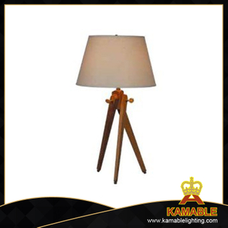 Modern Leisure Bedroom Table Lamp with Fabric Shade (T712)