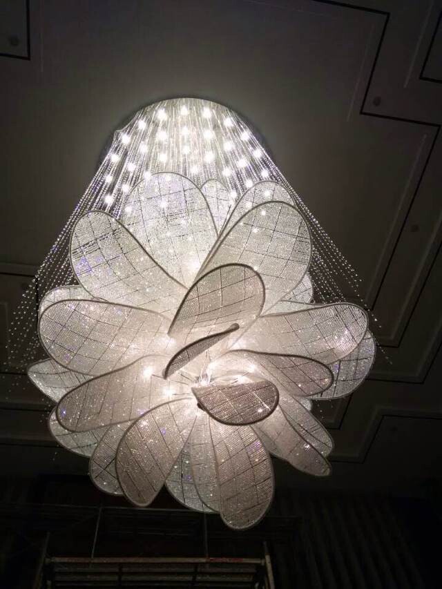 Gentle Design Luxury Flower Shape Corridor Project Crystal Chandelier