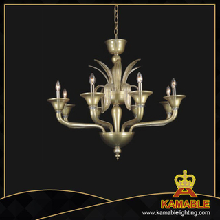Decorative Murano Style Glass with Shade Chandelier(81102-8-2)