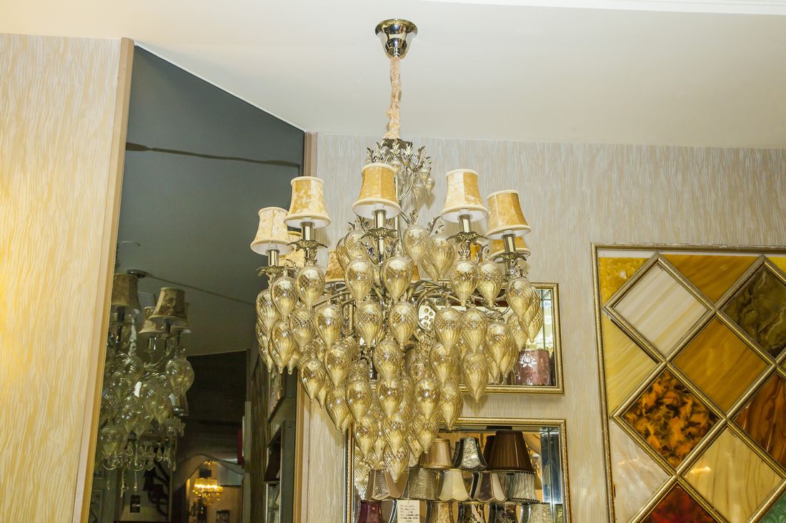 Luxury hotel lobby glass project chandeliers (KA241) - Buy project
