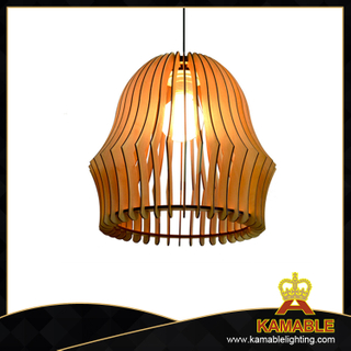 Modern Indoor Lantern Style Plywood Decorative Pendant Light(KAM-BD-L)