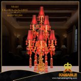 European living room decorative brass table lamp (TA-0824-6+3+1 ...