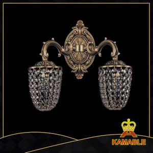 Hotel Classic aristocratic crystal wall lamp (1705-2FP)